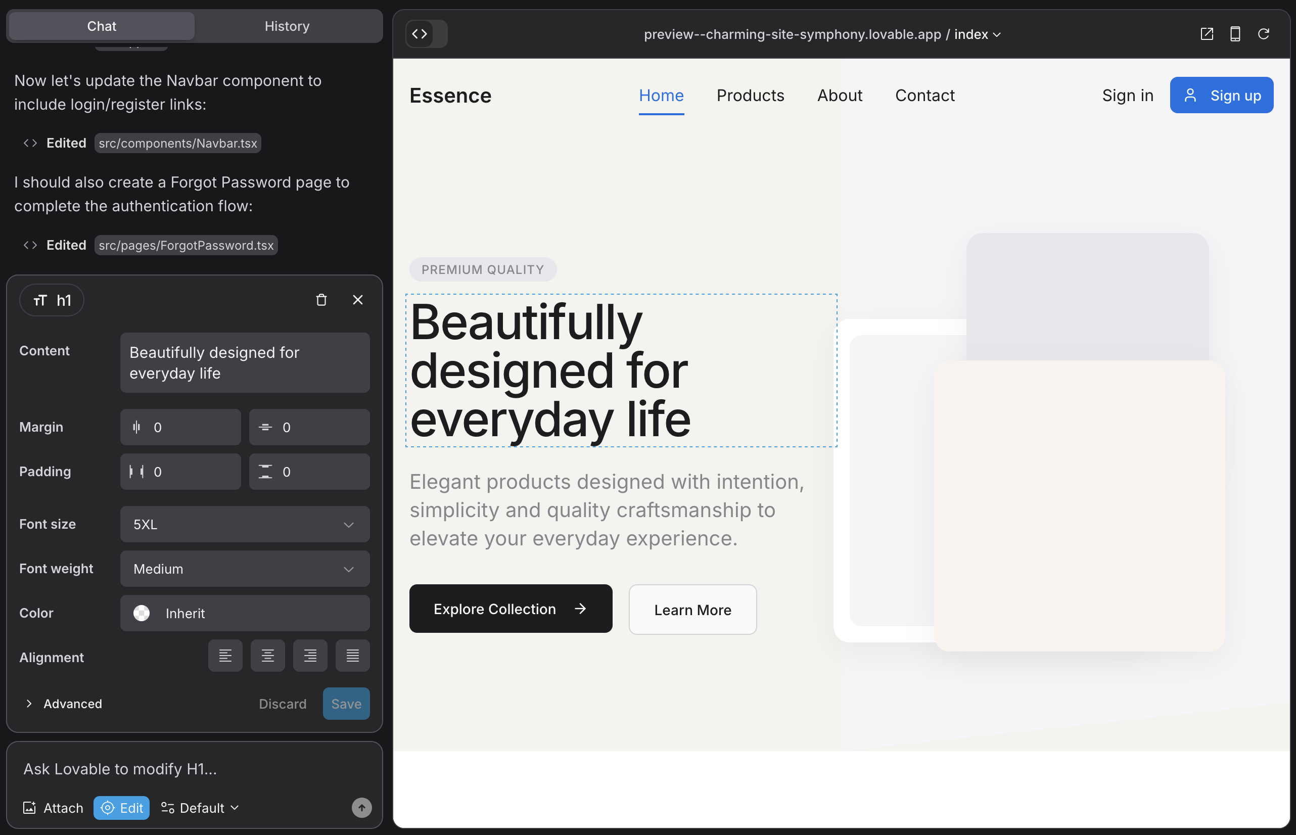 Selecting elements