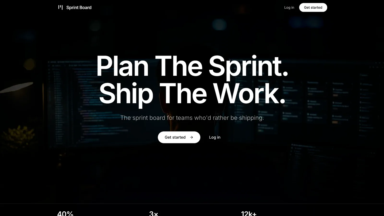 Agile Sprint Board template preview