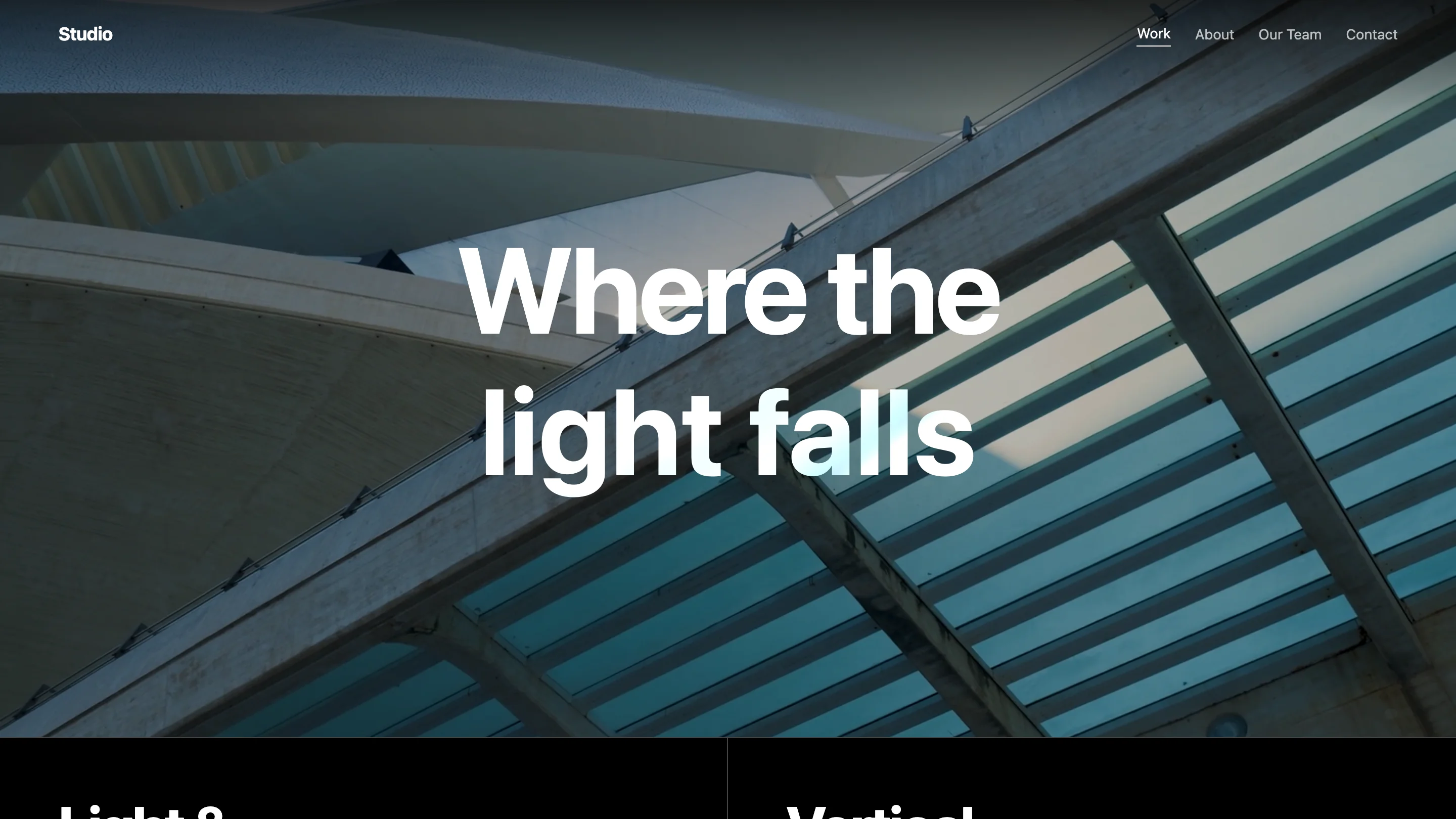 Vista previa de la plantilla Architecture Studio Portfolio
