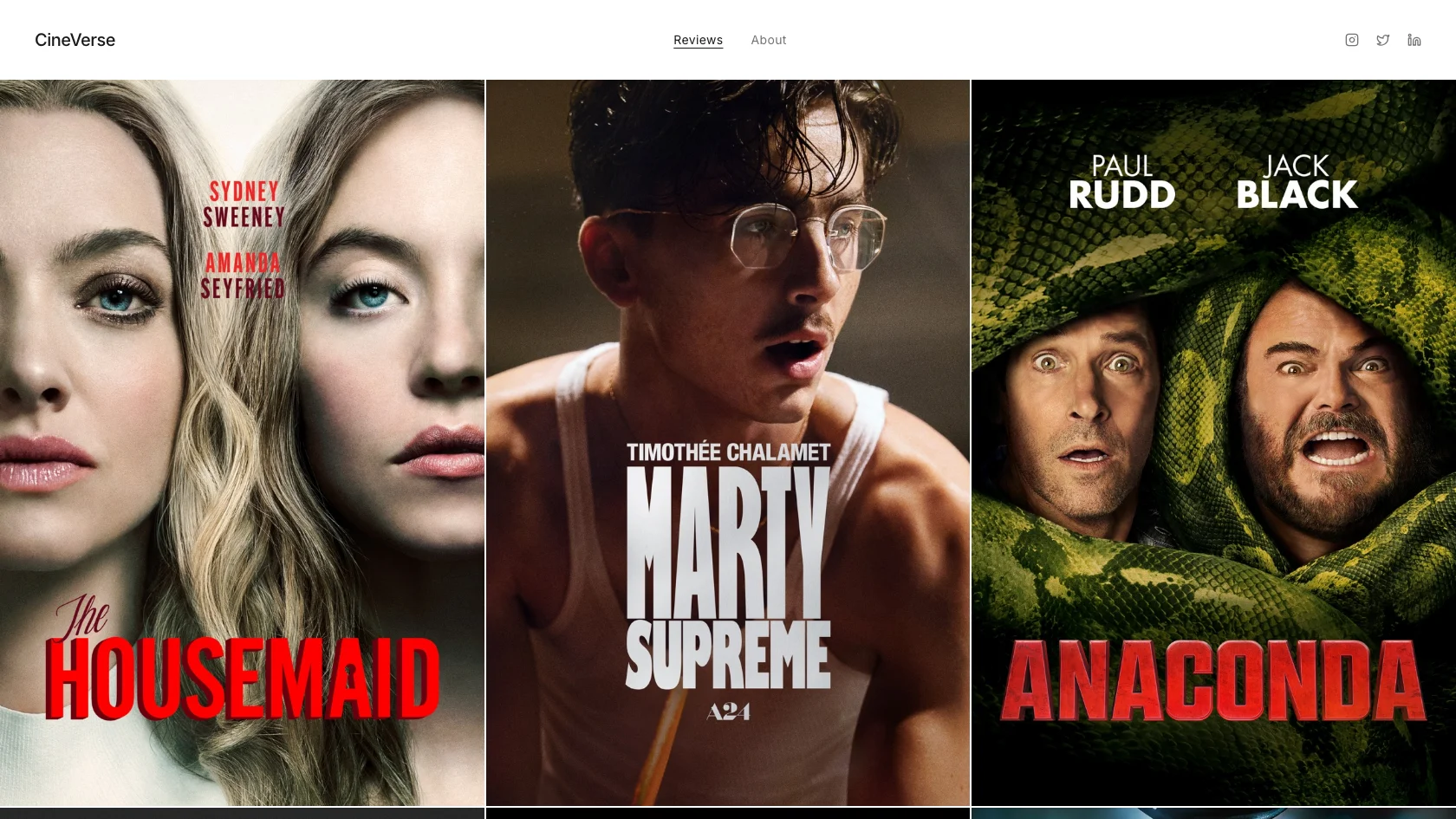 Film Critic Magazine template preview