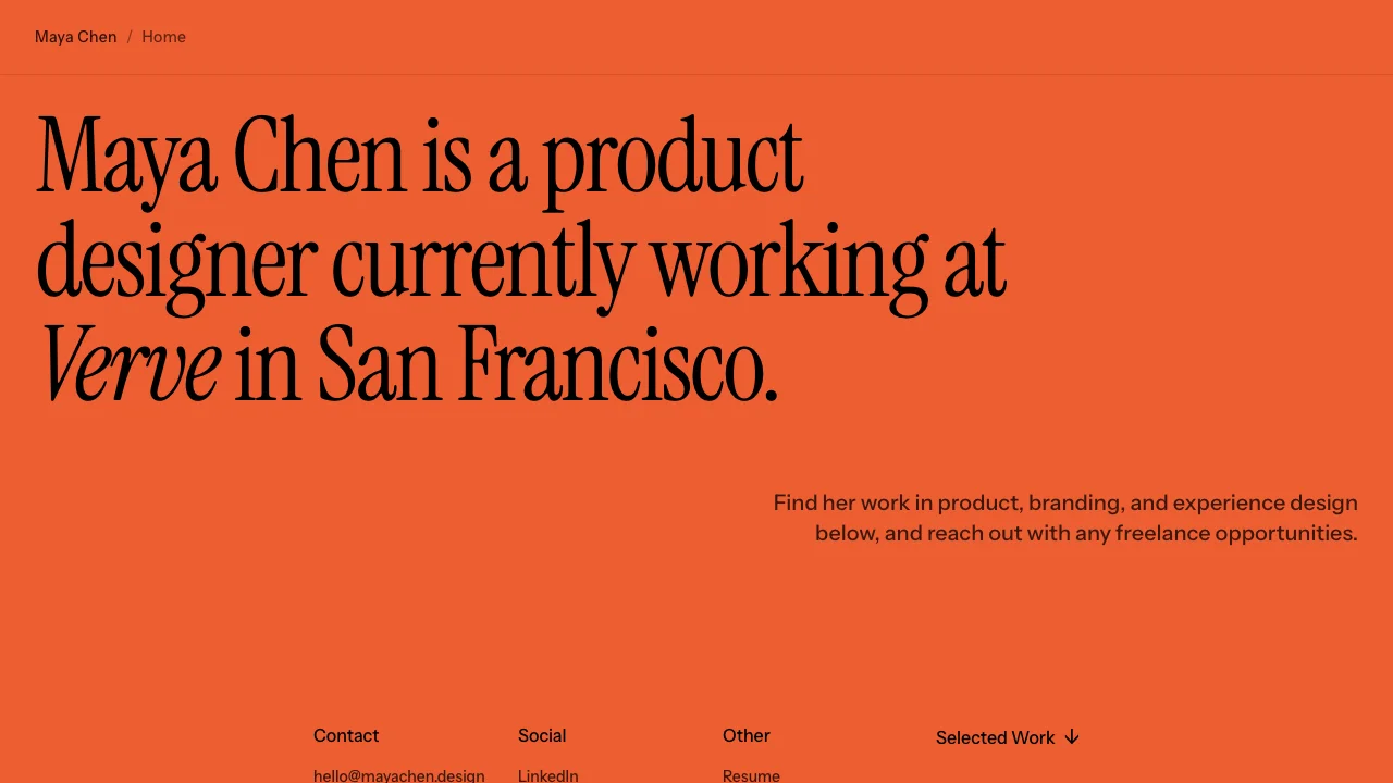Bold Design Portfolio — portfolio template preview