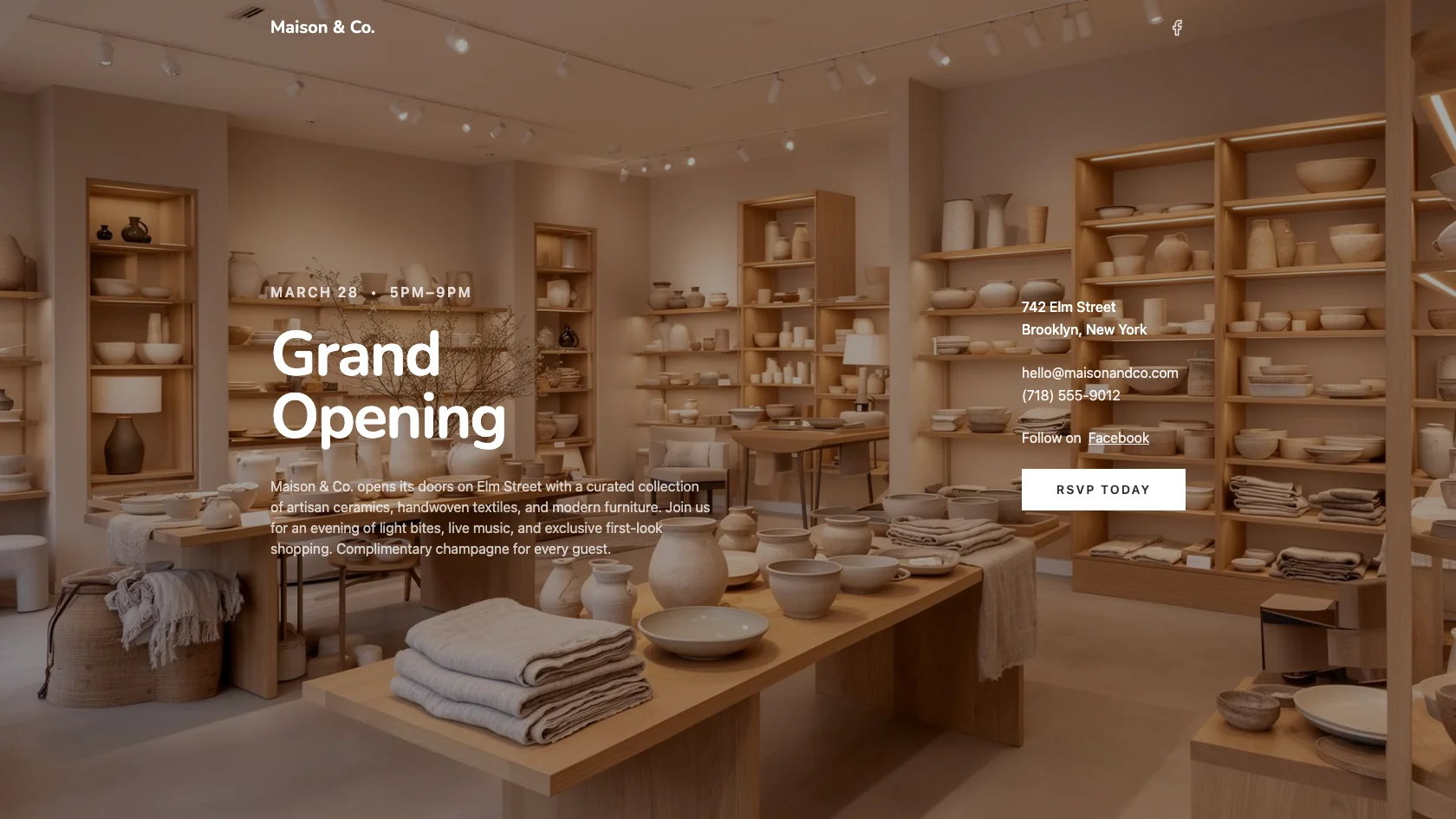 Garden Community Site template preview