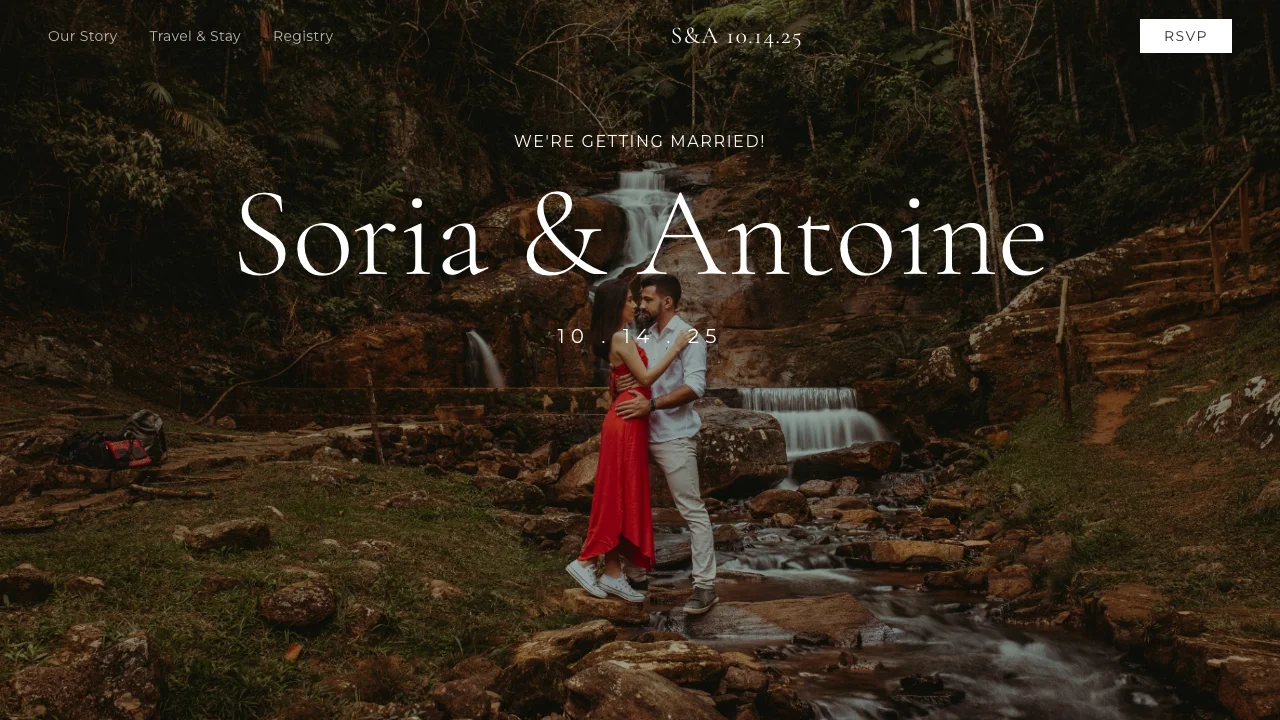 Sage Wedding Invite — events template preview