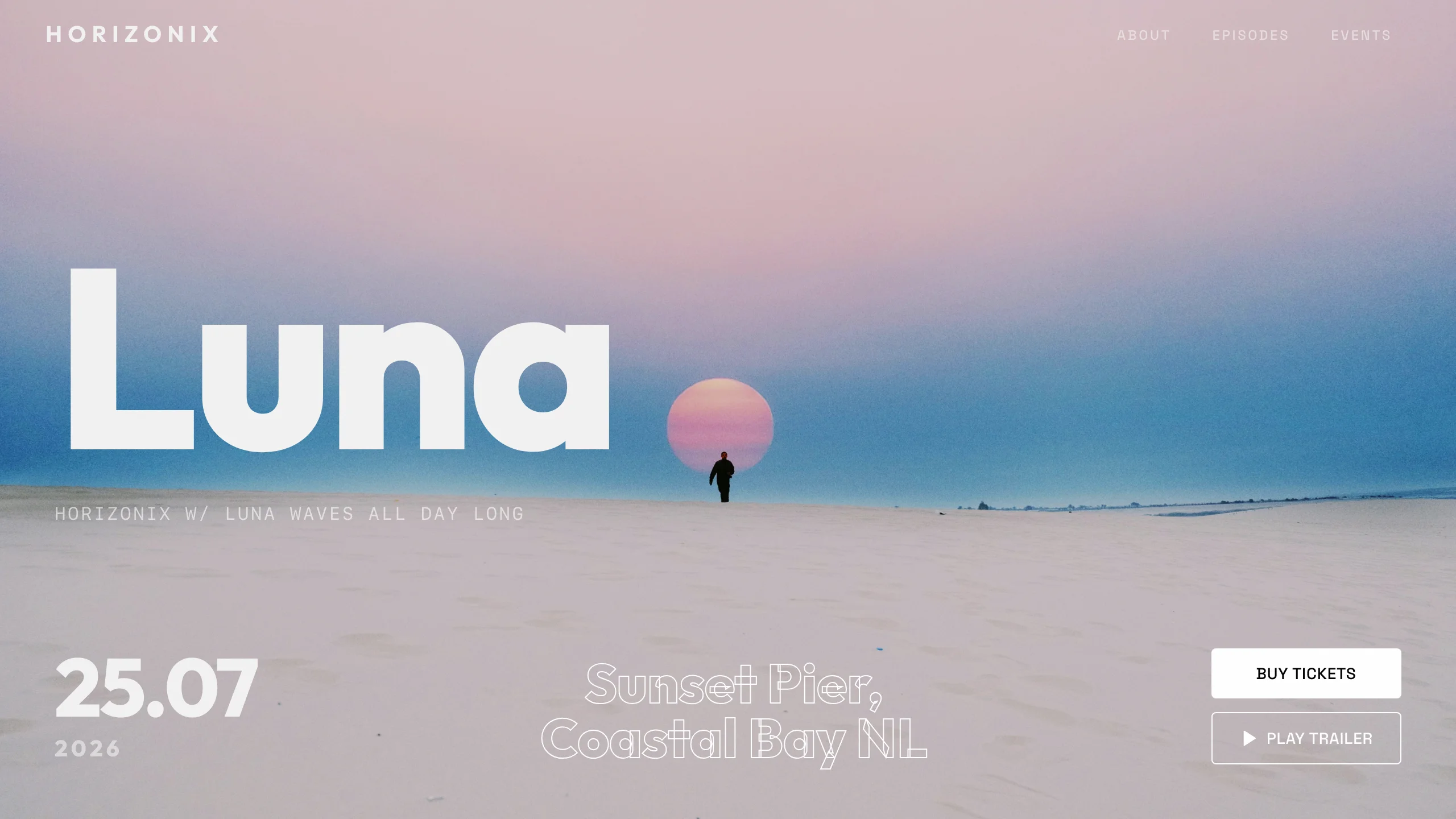 Event DJ Site — music template preview
