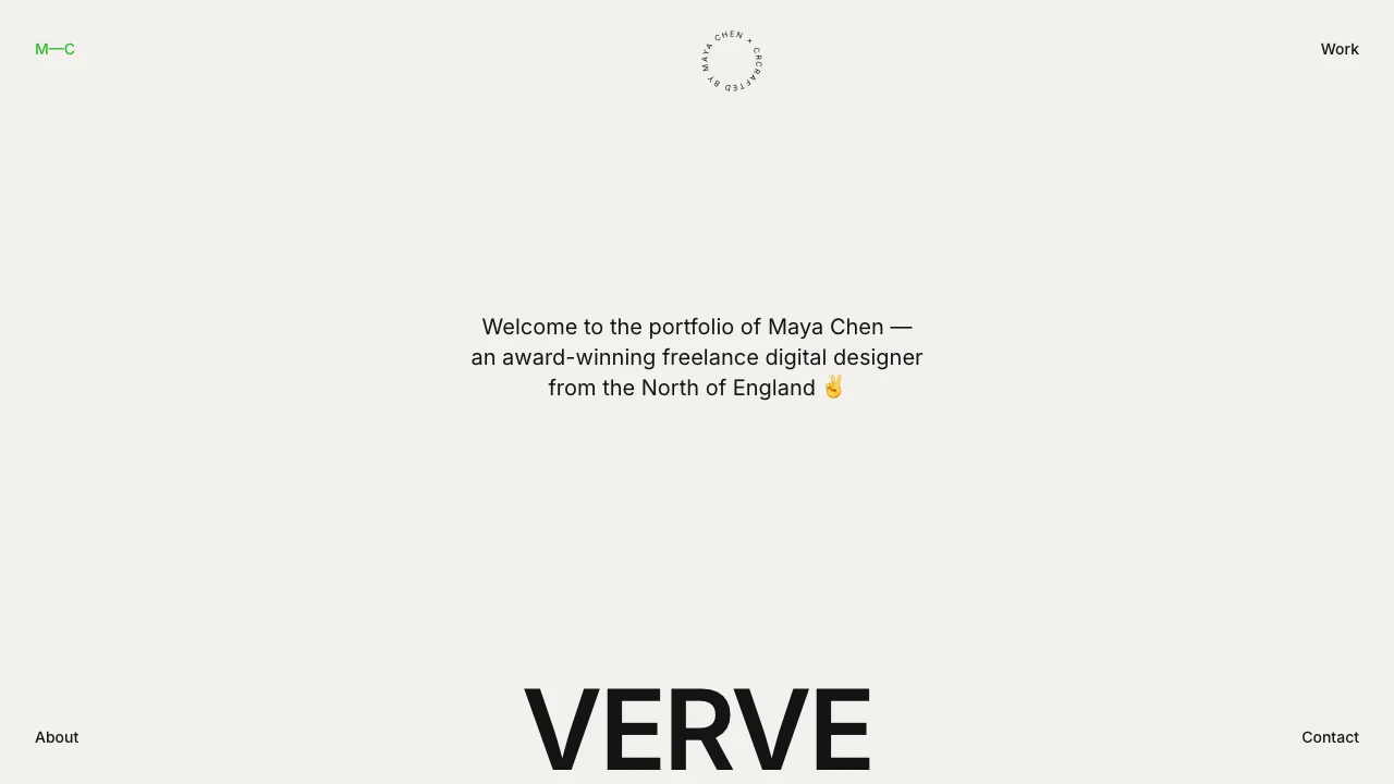 Warm Design Portfolio — portfolio template preview