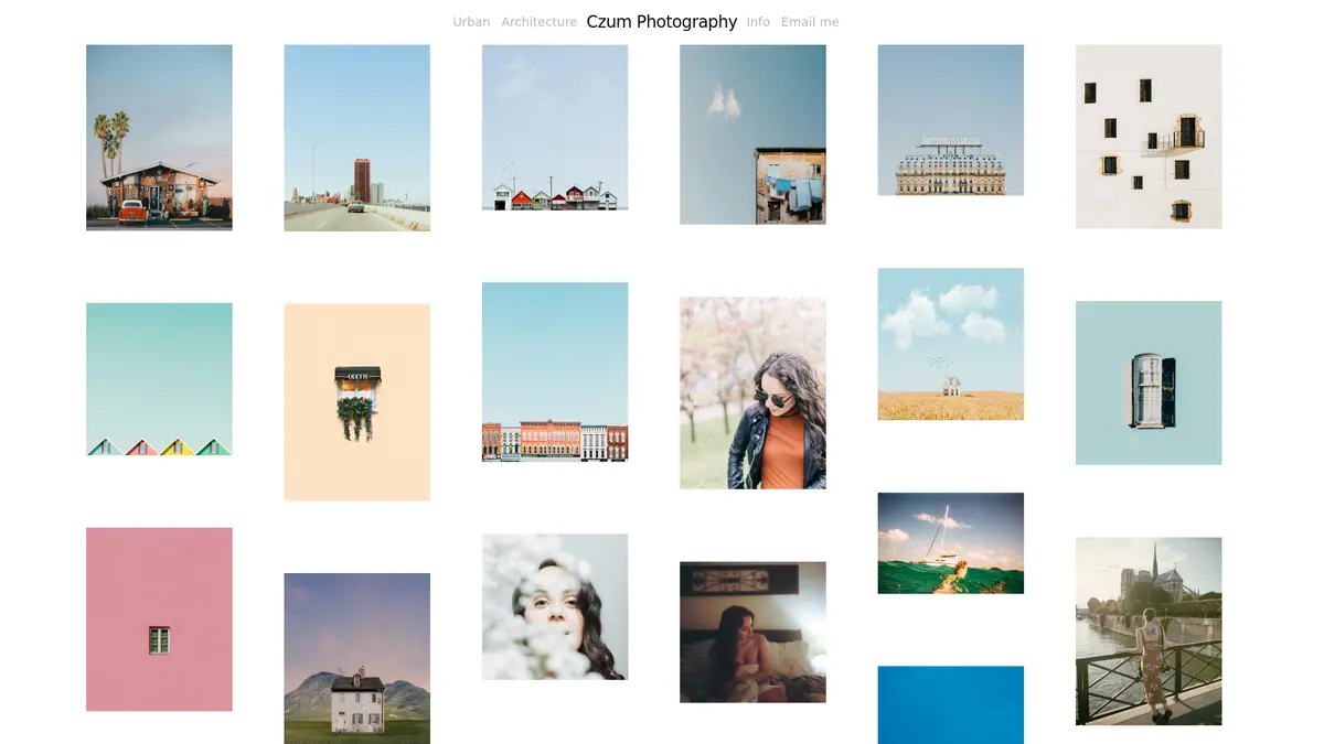 Masonry Photo Gallery — portfolio template preview