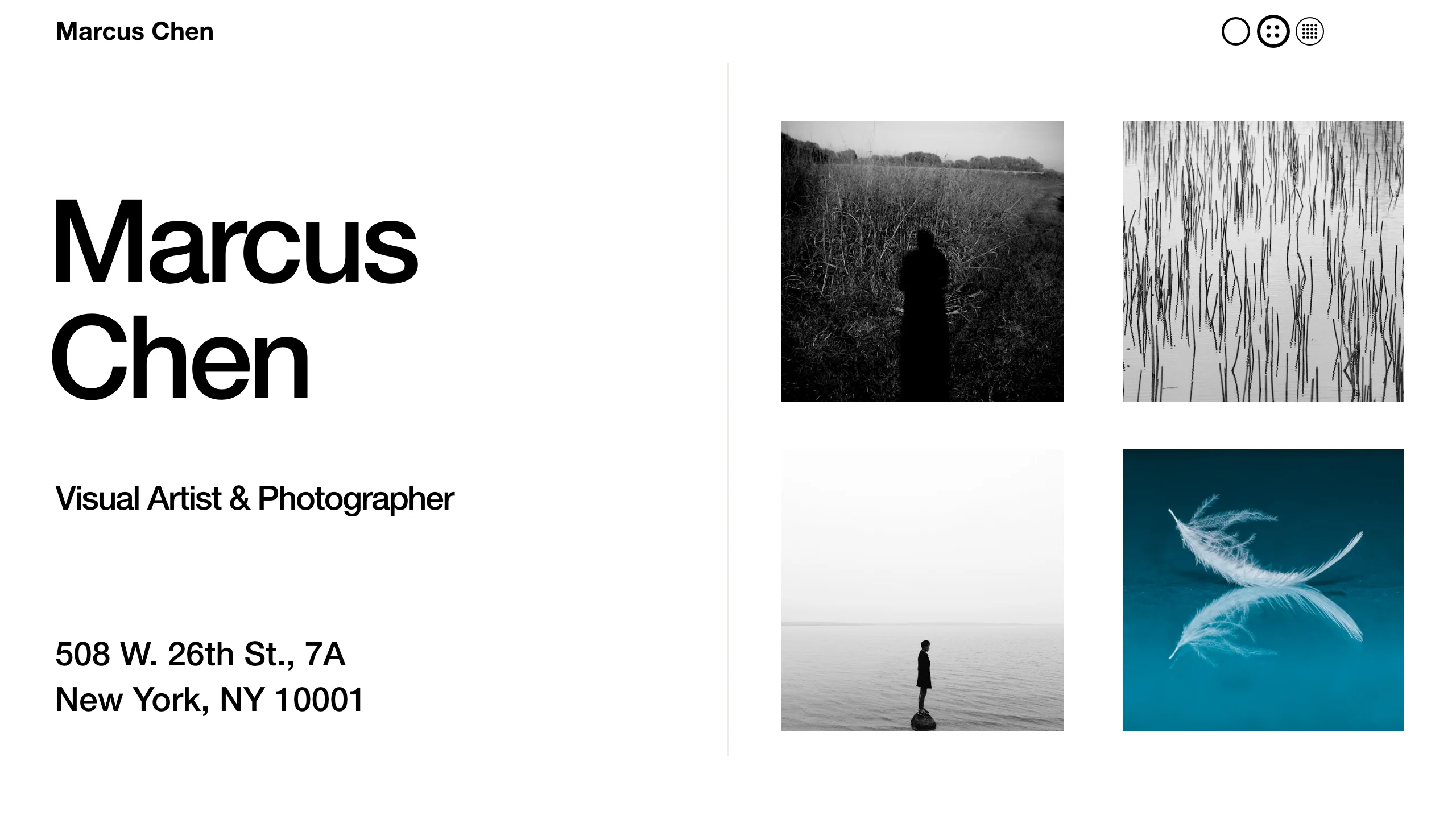 Minimal Photo Gallery — portfolio template preview
