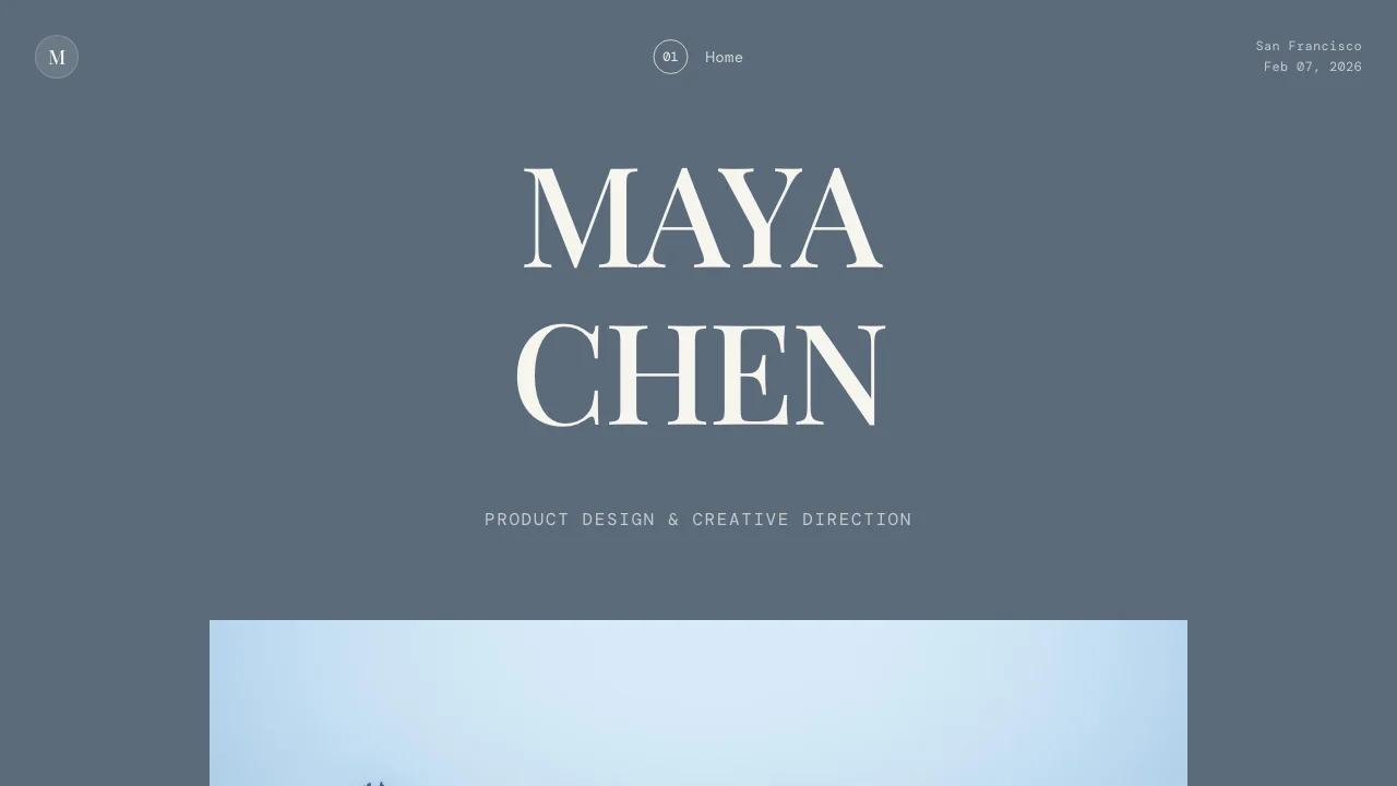 Muted Design Portfolio — portfolio template preview