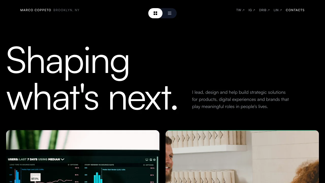 Parallax Studio Site — portfolio template preview
