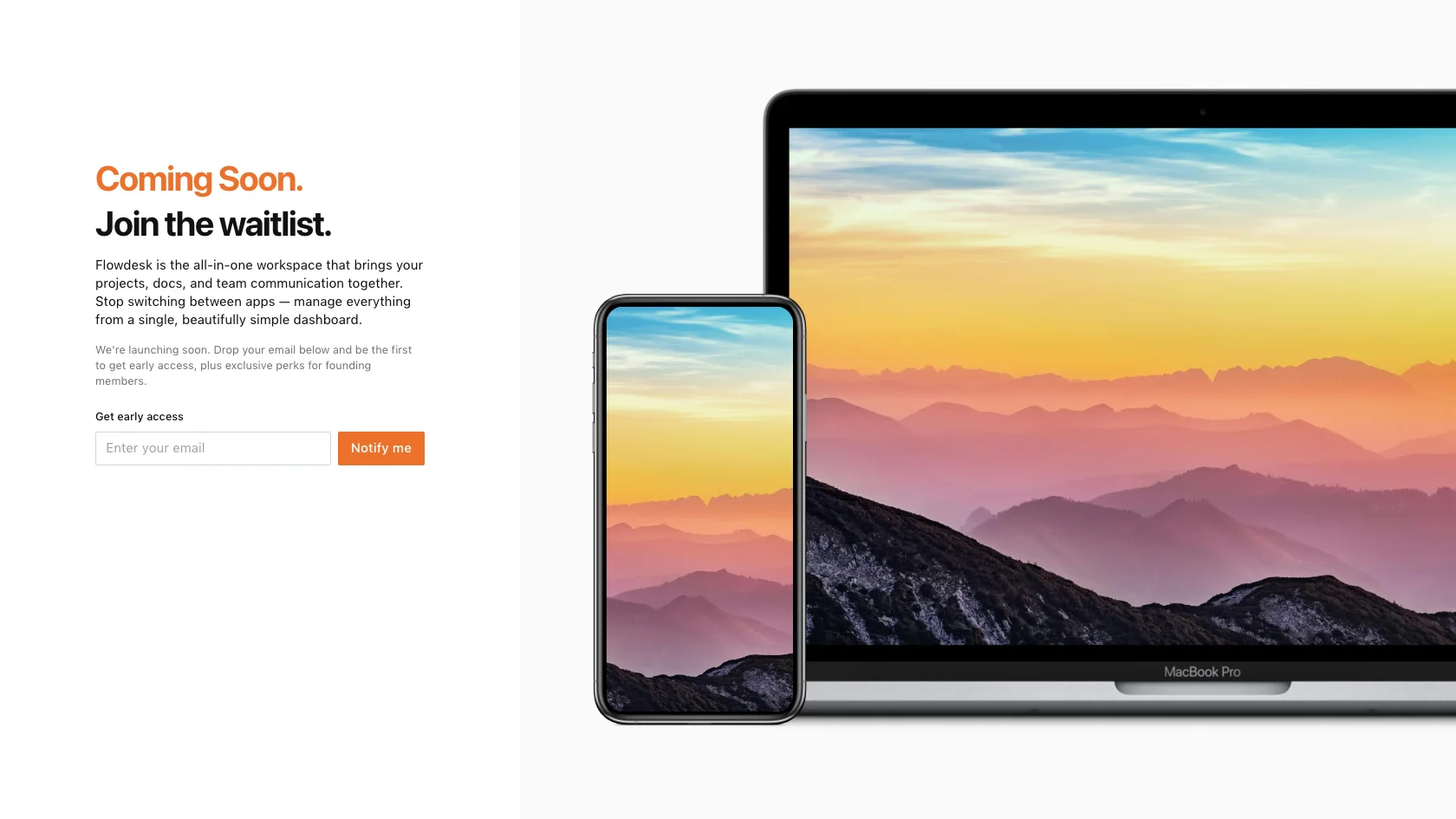 Product Launch Page — landing page template preview