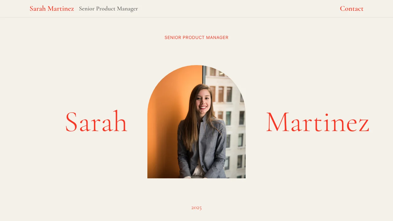 Resume & Portfolio Website Template template preview