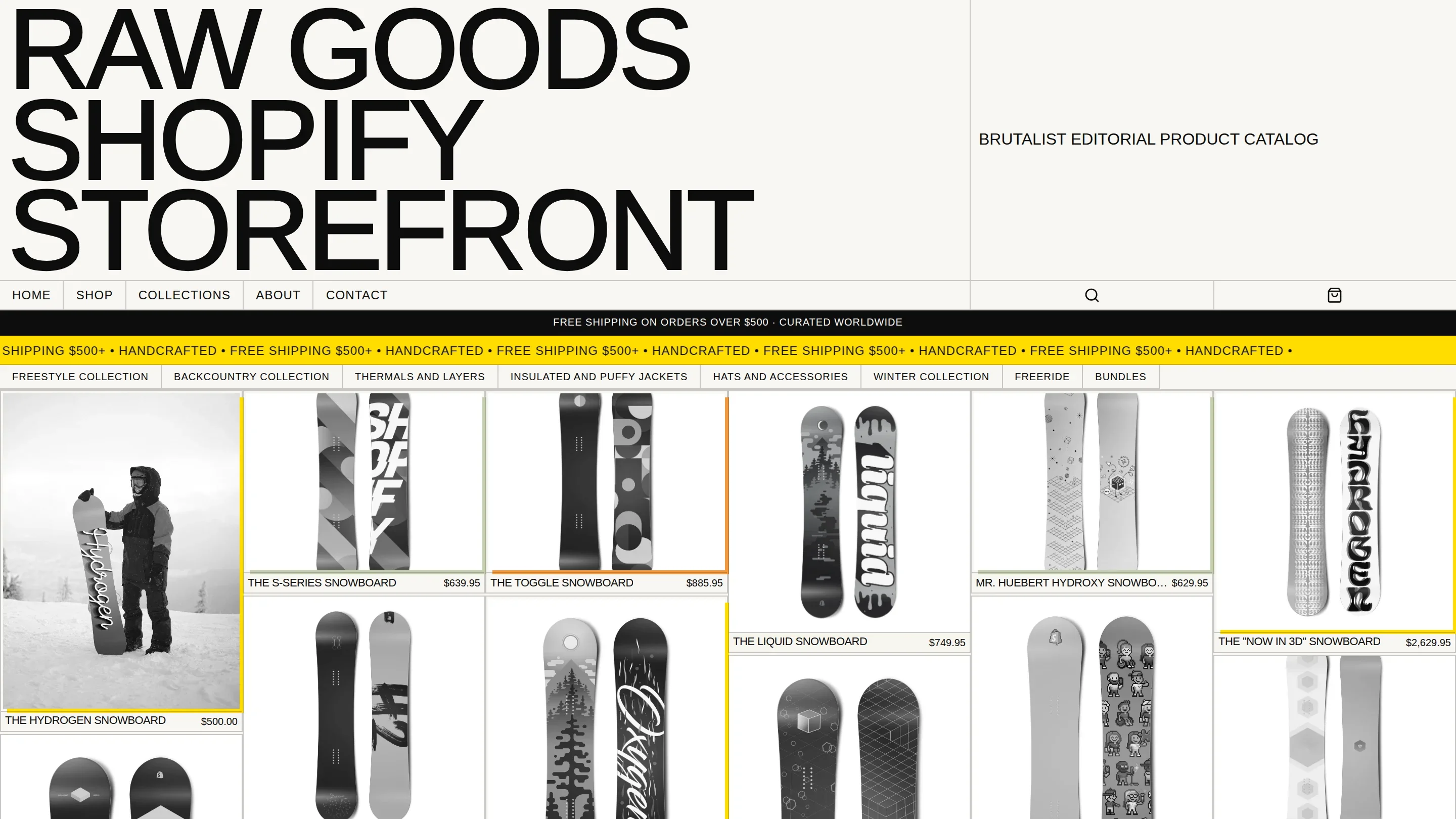Vista previa de la plantilla Shopify Product Catalog