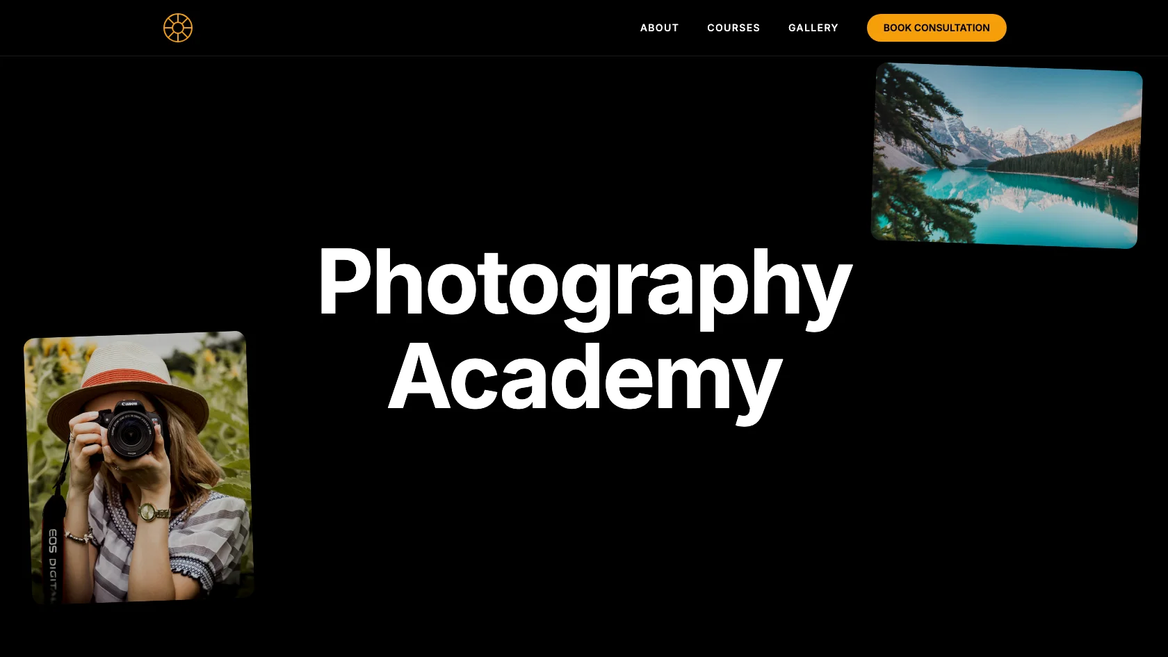 Photo Academy Site — services template preview