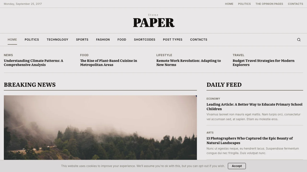 Editorial Magazine template preview