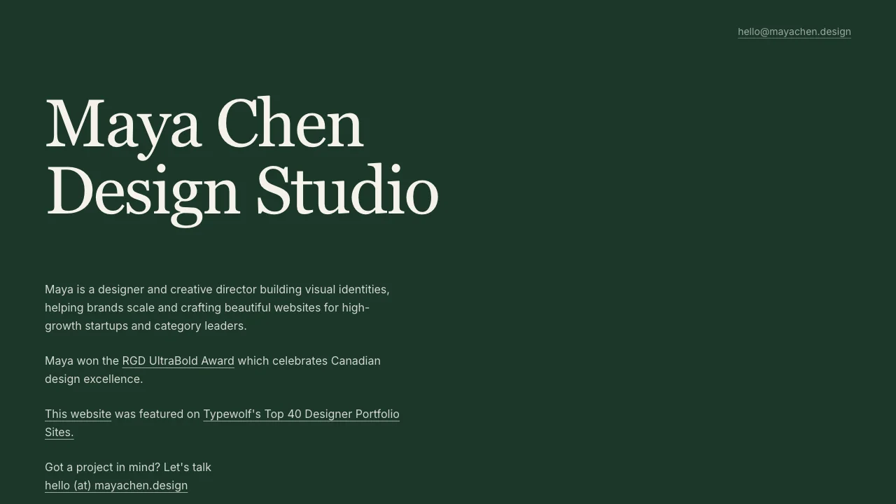 Narrative Case Studies — portfolio template preview