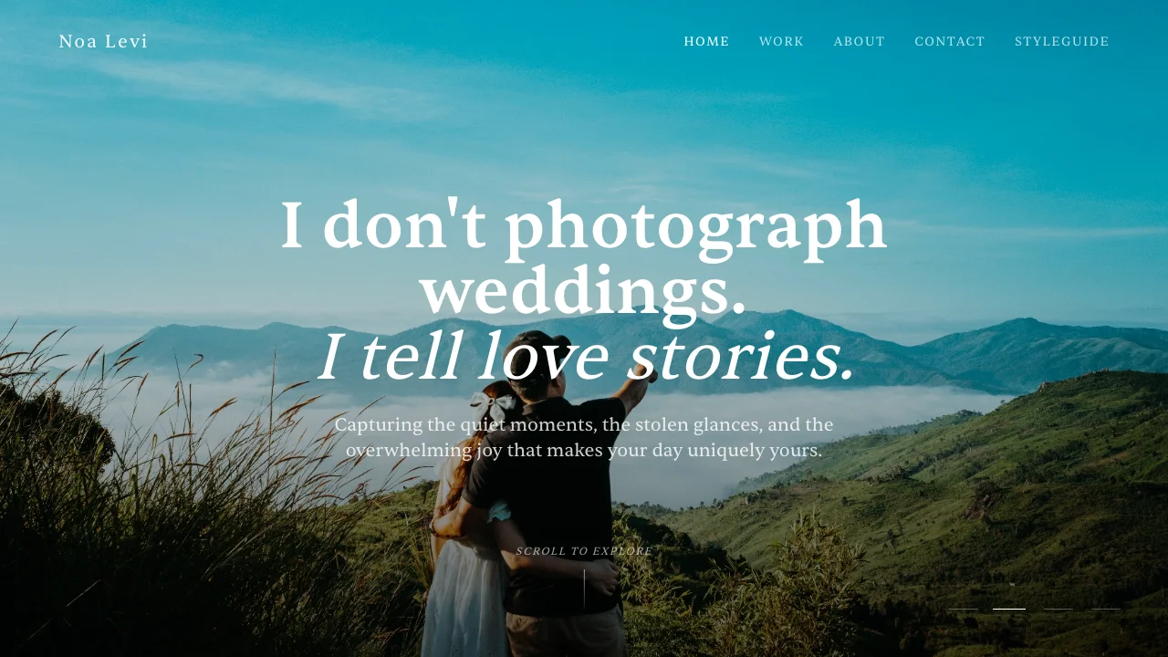 Wedding Photo Site — portfolio template preview