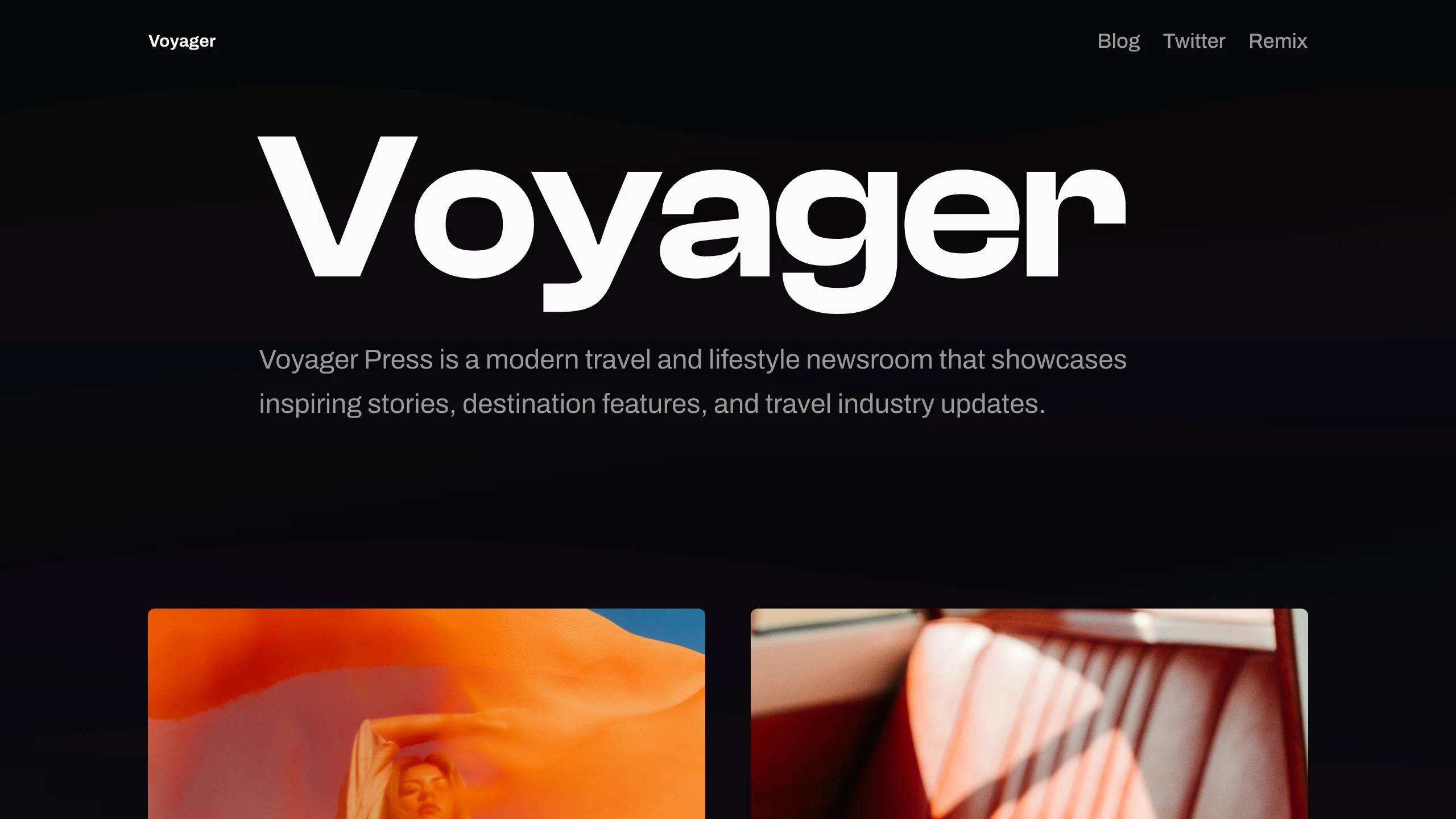 Travel Magazine — blog template preview